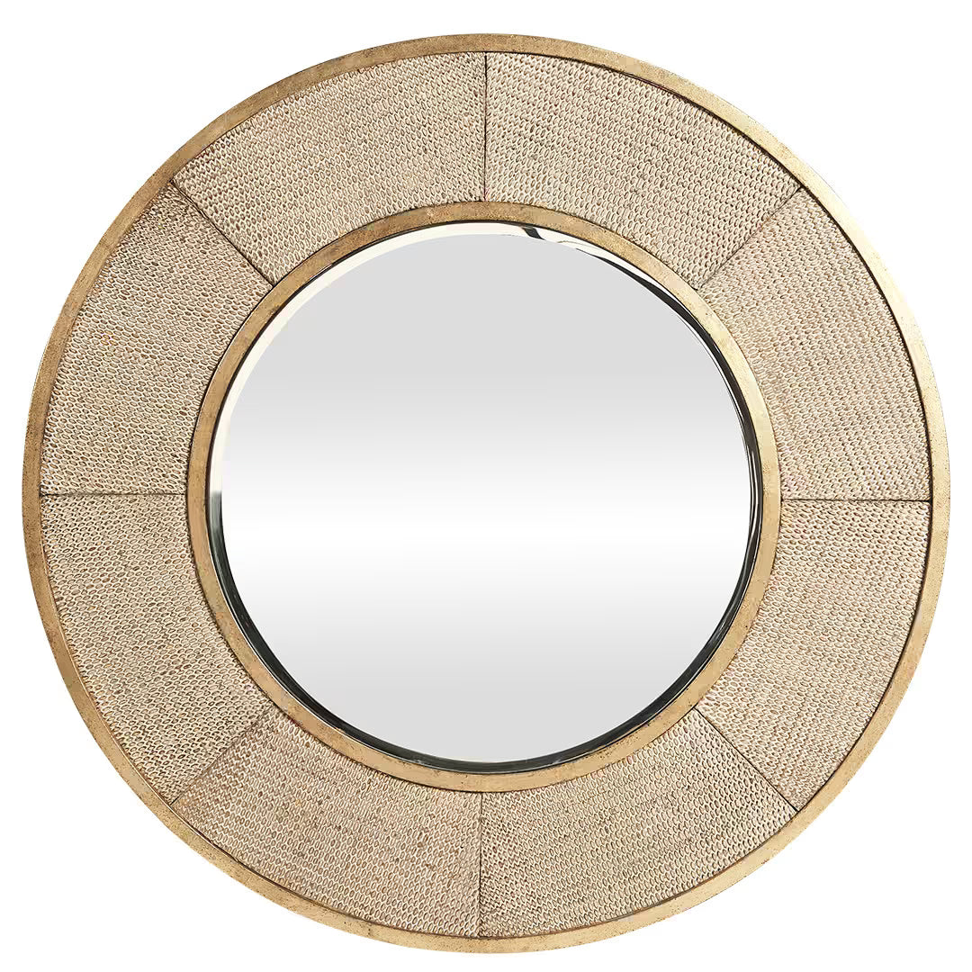 HABOR ROUND MIRROR GOLD