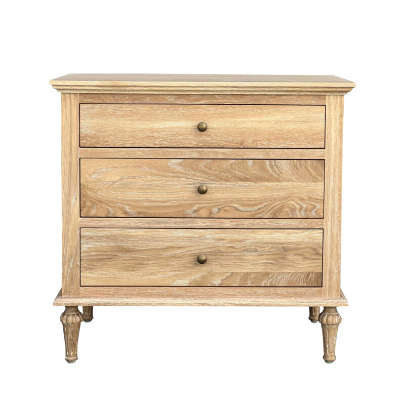 NATALEE SIDE TABLE WHITEWASHED OAK LARGE