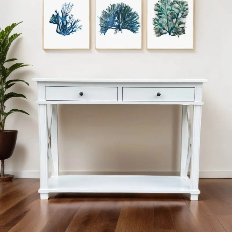 CAMDEN CONSOLE TABLE WHITE
