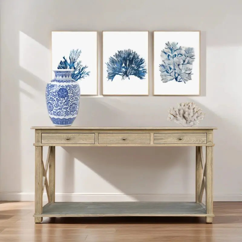 CAMDEN CONSOLE TABLE WEAHERD OAK