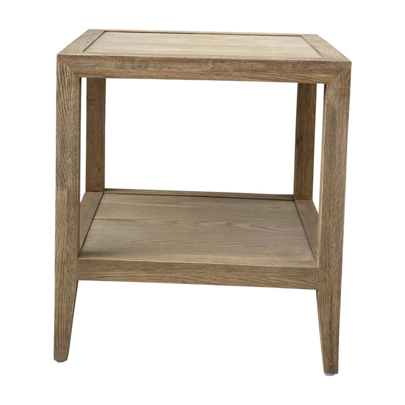 HARTFORD SIDE TABLE WEATHERED OAK
