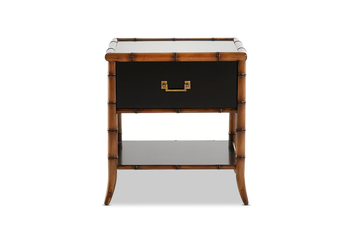SEASIDE GROVE BEDSIDE TABLE BLACK