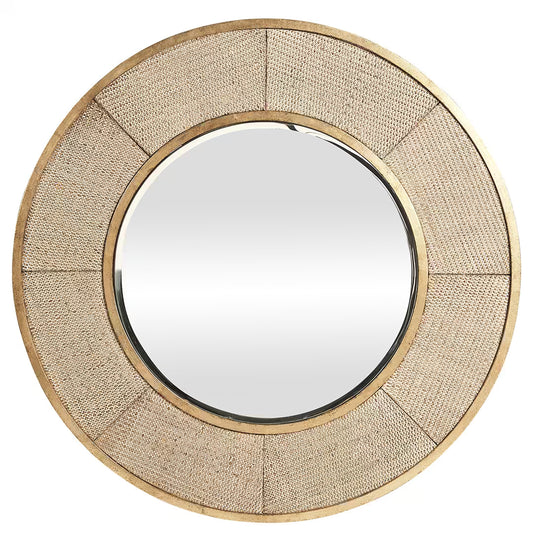 HABOR ROUND MIRROR GOLD