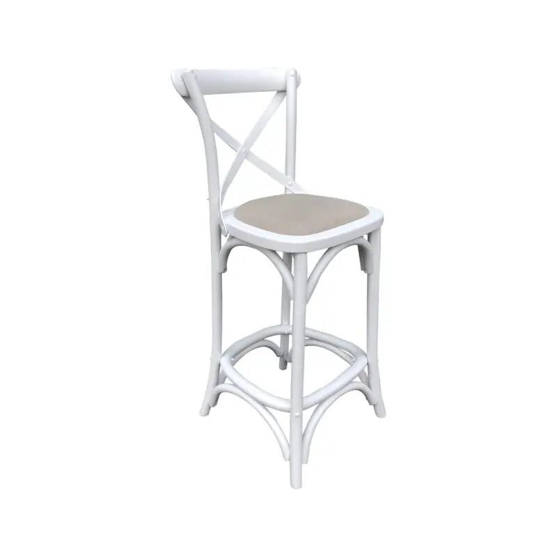 EBONEE BARSTOOL MATT WHITE