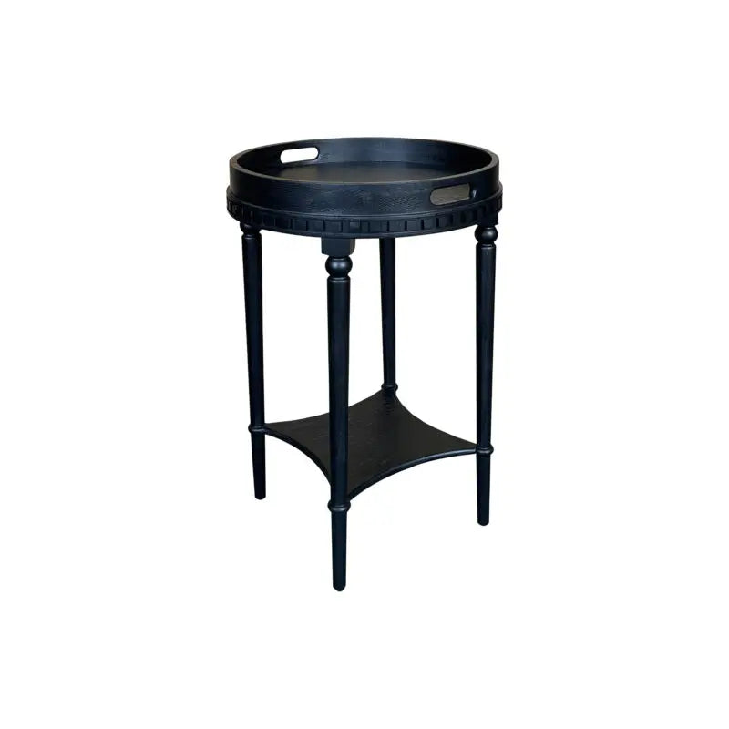 ASPEN ROUND SIDE TABLE BLACK