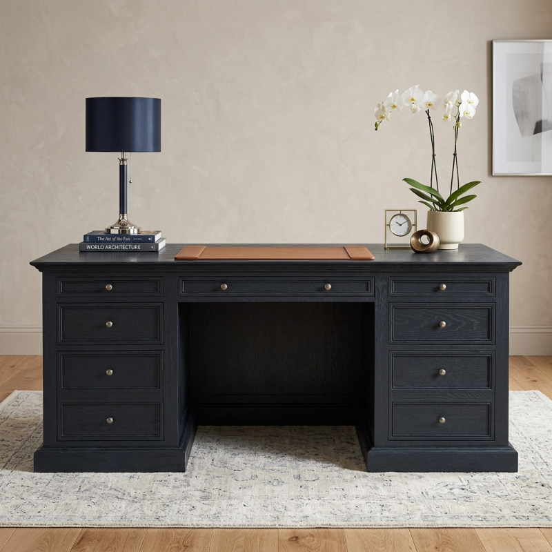 NEWPORT PANAL DESK BLACK