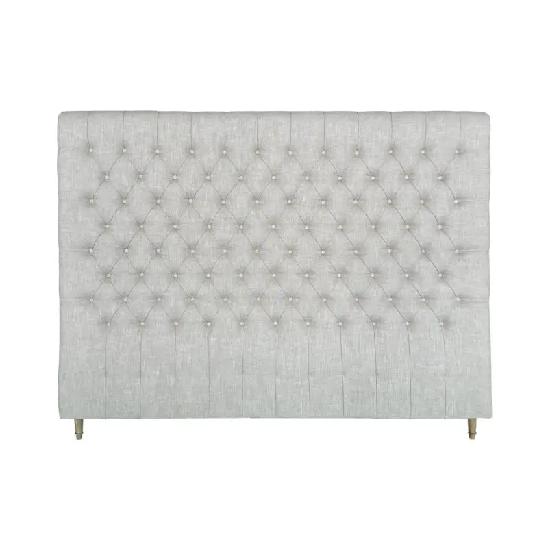 CASPIAN BEDHEAD PEBBLE LINEN KING