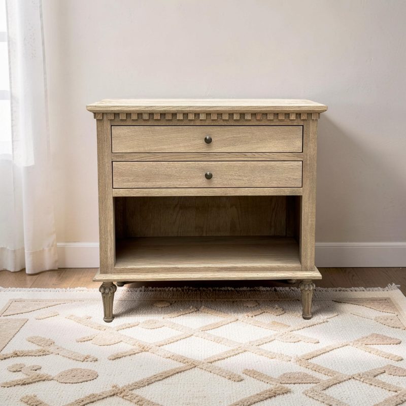 BAYSIDE SIDE TABLE  DARK OAK LARGE