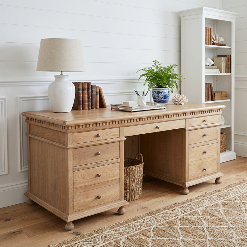 CHARLESTON DESK NATURAL OAK