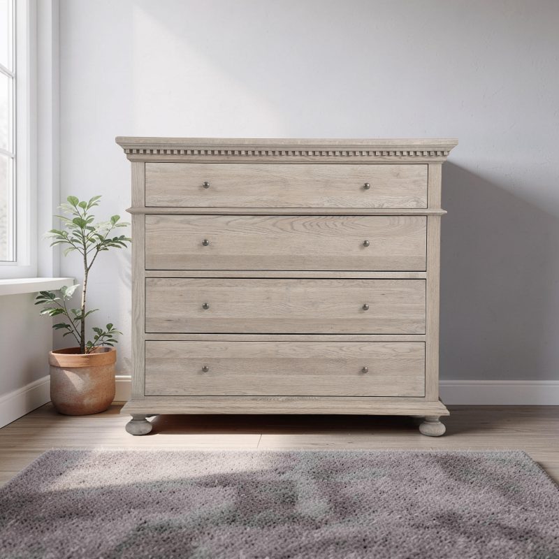 SANDBAR CHEST 4 DRAWER WEATHERED OAK
