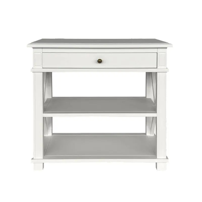 IVORY SIDE TABLE WHITE LARGE