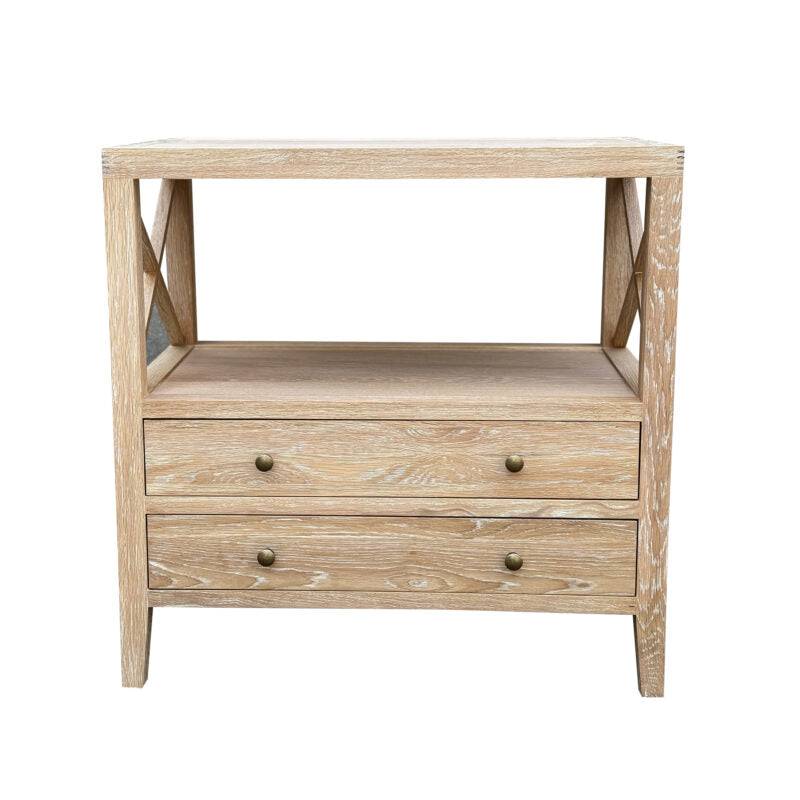 TIDEHAVEN SIDE TABLE WHITEWASHED LARGE