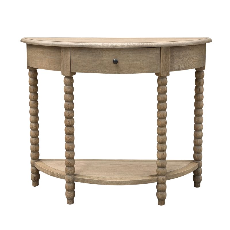 DELRAY CONSOLE TABLE WEATHERD OAK SMALL