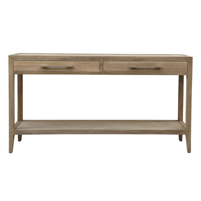 PARKER CONSOLE TABLE WEATHERED OAK