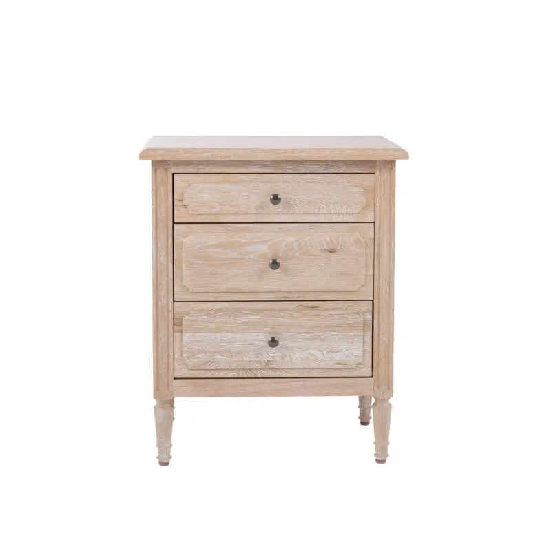 SALTAIR SIDE TABLE WHITE WASHED OAK