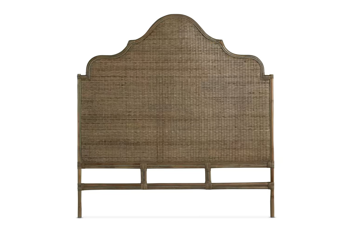 PALM BEDHEAD SCALLOPED NATURAL QUEEN