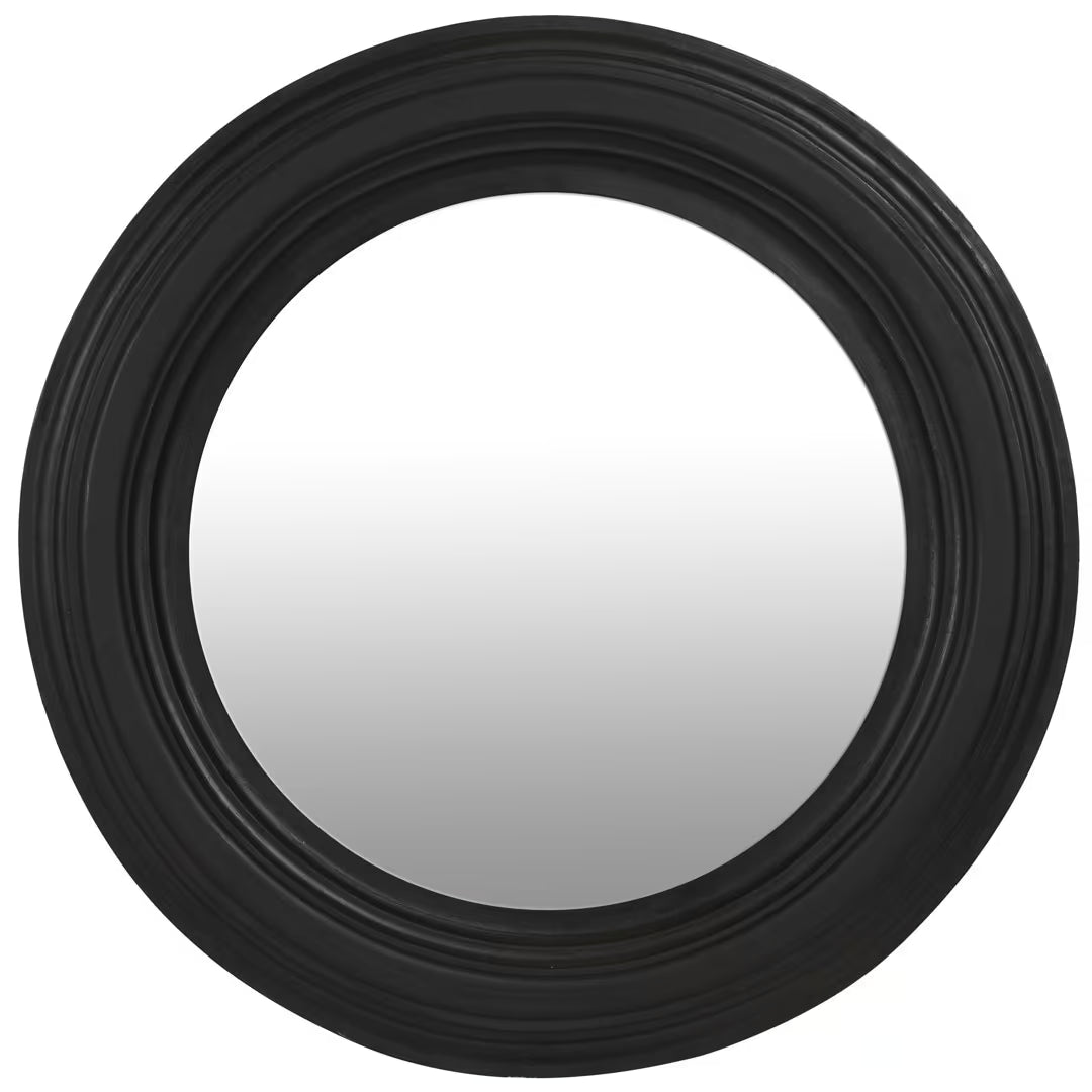 Rhemy Round Mirror Black