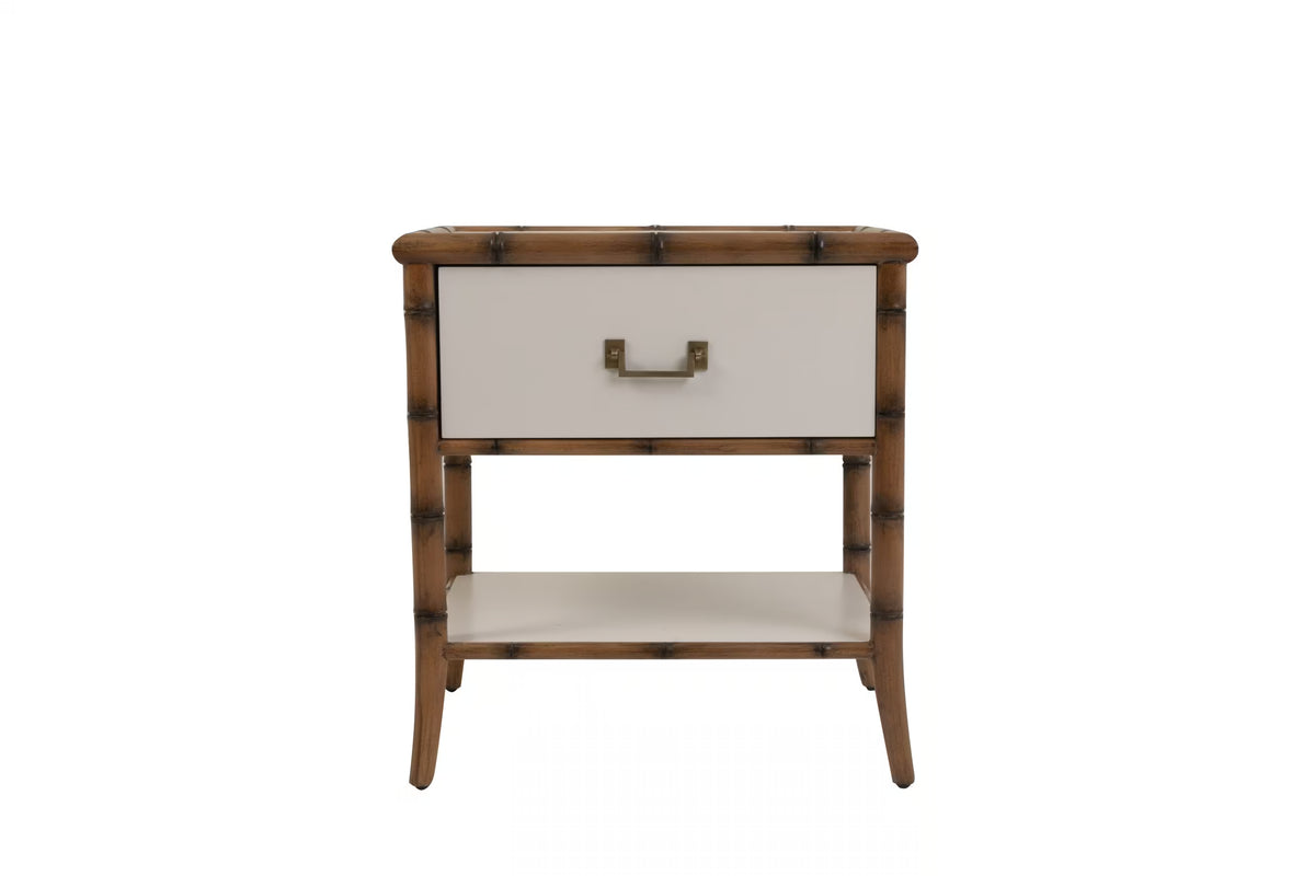 SEASIDE GROVE BEDSIDE TABLE WHITE
