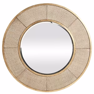 HABOR ROUND MIRROR GOLD