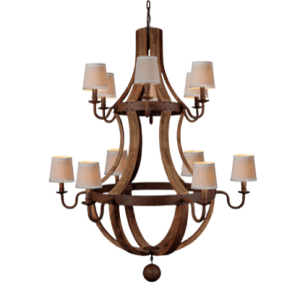 Double Tiered Gertrude Chandelier Light - Large