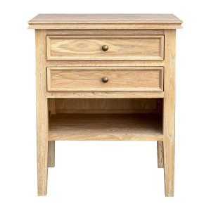 LORA SIDE TABLE LARGE WHITE WASHED OAK
