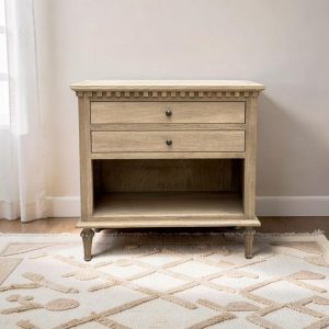 BAYSIDE SIDE TABLE  DARK OAK LARGE