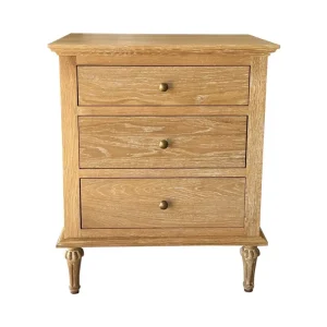 NATALEE SIDE TABLE WHITEWASHED OAK