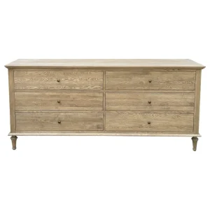DRIFT DRESSER 6 DRAWERS DARK OAK
