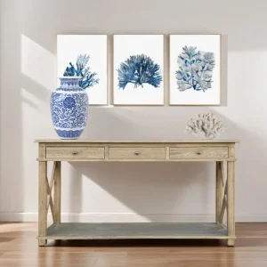 CAMDEN CONSOLE TABLE WEAHERD OAK