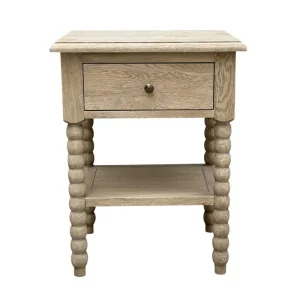 BRAMPTON SIDE TABLE WEATHERED OAK