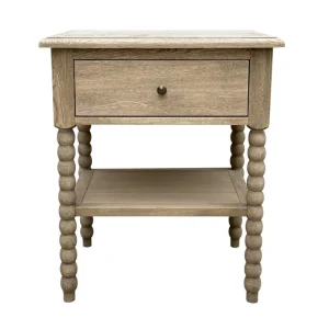 BRAMPTON SIDE TABLE WEATHERED OAK LARGE
