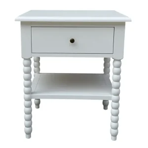 BRAMPTON SIDE TABLE WHITE LARGE