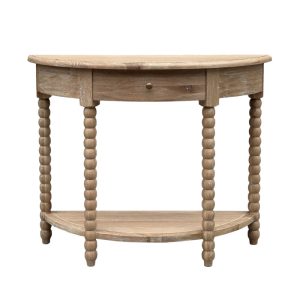 DELRAY CONSOLE TABLE WHITEWASHED OAK SMAL