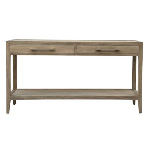 PARKER CONSOLE TABLE WEATHERED OAK
