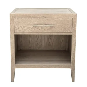 SEABREEZE SIDE TABLE WEATHERED OAK