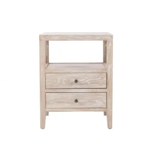 TIDEHAVEN SIDE TABLE WHITEWASHED OAK