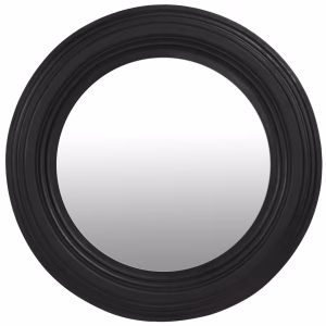 Rhemy Round Mirror Black