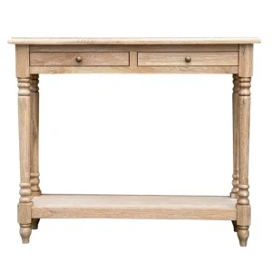 LENNOX CONSOLE SMALL WHITEWASH OAK